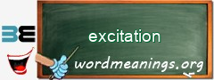 WordMeaning blackboard for excitation